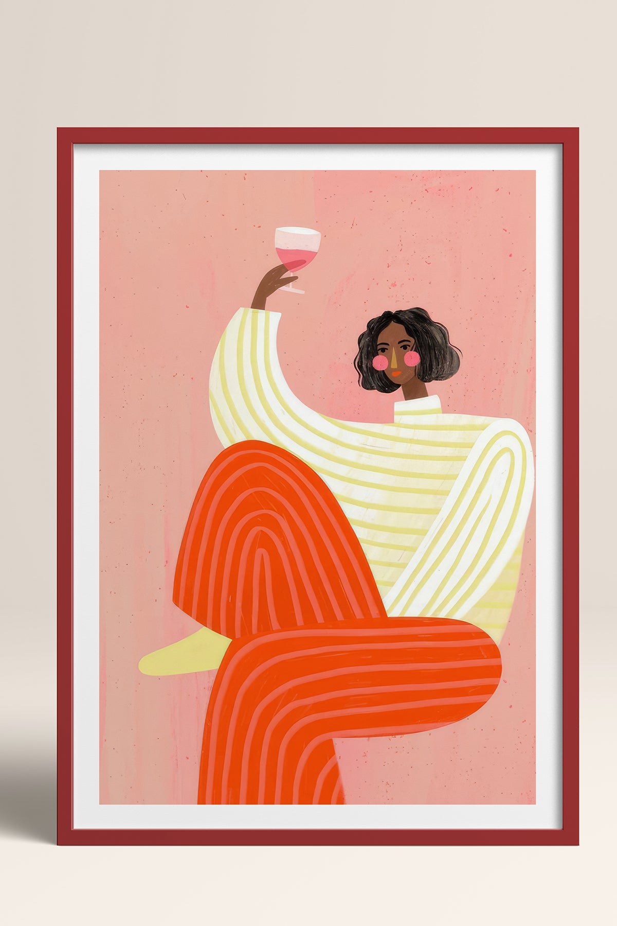 HOMEPACK Ahşap Çerçeveli Tablo Çerçeveli Poster Sanatsal Modern Duvar Dekoru TK-1069