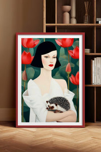 HOMEPACK Ahşap Çerçeveli Tablo Çerçeveli Poster Sanatsal Modern Duvar Dekoru TK-1071