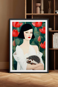 HOMEPACK Ahşap Çerçeveli Tablo Çerçeveli Poster Sanatsal Modern Duvar Dekoru TK-1071