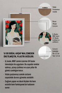 HOMEPACK Ahşap Çerçeveli Tablo Çerçeveli Poster Sanatsal Modern Duvar Dekoru TK-1071