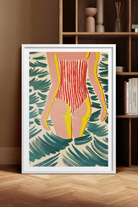 HOMEPACK Ahşap Çerçeveli Tablo Çerçeveli Poster Sanatsal Modern Duvar Dekoru TK-1072