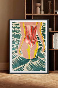 HOMEPACK Ahşap Çerçeveli Tablo Çerçeveli Poster Sanatsal Modern Duvar Dekoru TK-1072
