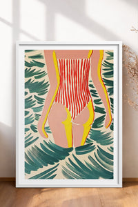 HOMEPACK Ahşap Çerçeveli Tablo Çerçeveli Poster Sanatsal Modern Duvar Dekoru TK-1072
