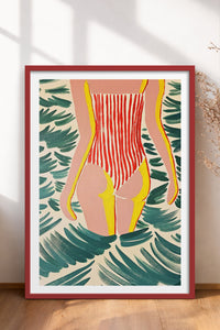 HOMEPACK Ahşap Çerçeveli Tablo Çerçeveli Poster Sanatsal Modern Duvar Dekoru TK-1072