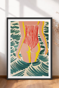 HOMEPACK Ahşap Çerçeveli Tablo Çerçeveli Poster Sanatsal Modern Duvar Dekoru TK-1072