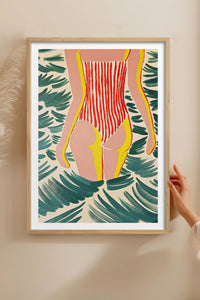 HOMEPACK Ahşap Çerçeveli Tablo Çerçeveli Poster Sanatsal Modern Duvar Dekoru TK-1072