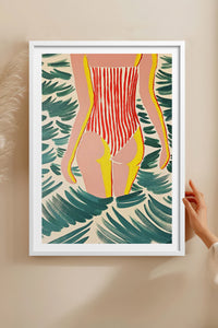HOMEPACK Ahşap Çerçeveli Tablo Çerçeveli Poster Sanatsal Modern Duvar Dekoru TK-1072