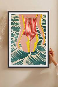 HOMEPACK Ahşap Çerçeveli Tablo Çerçeveli Poster Sanatsal Modern Duvar Dekoru TK-1072