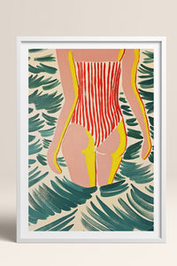 HOMEPACK Ahşap Çerçeveli Tablo Çerçeveli Poster Sanatsal Modern Duvar Dekoru TK-1072