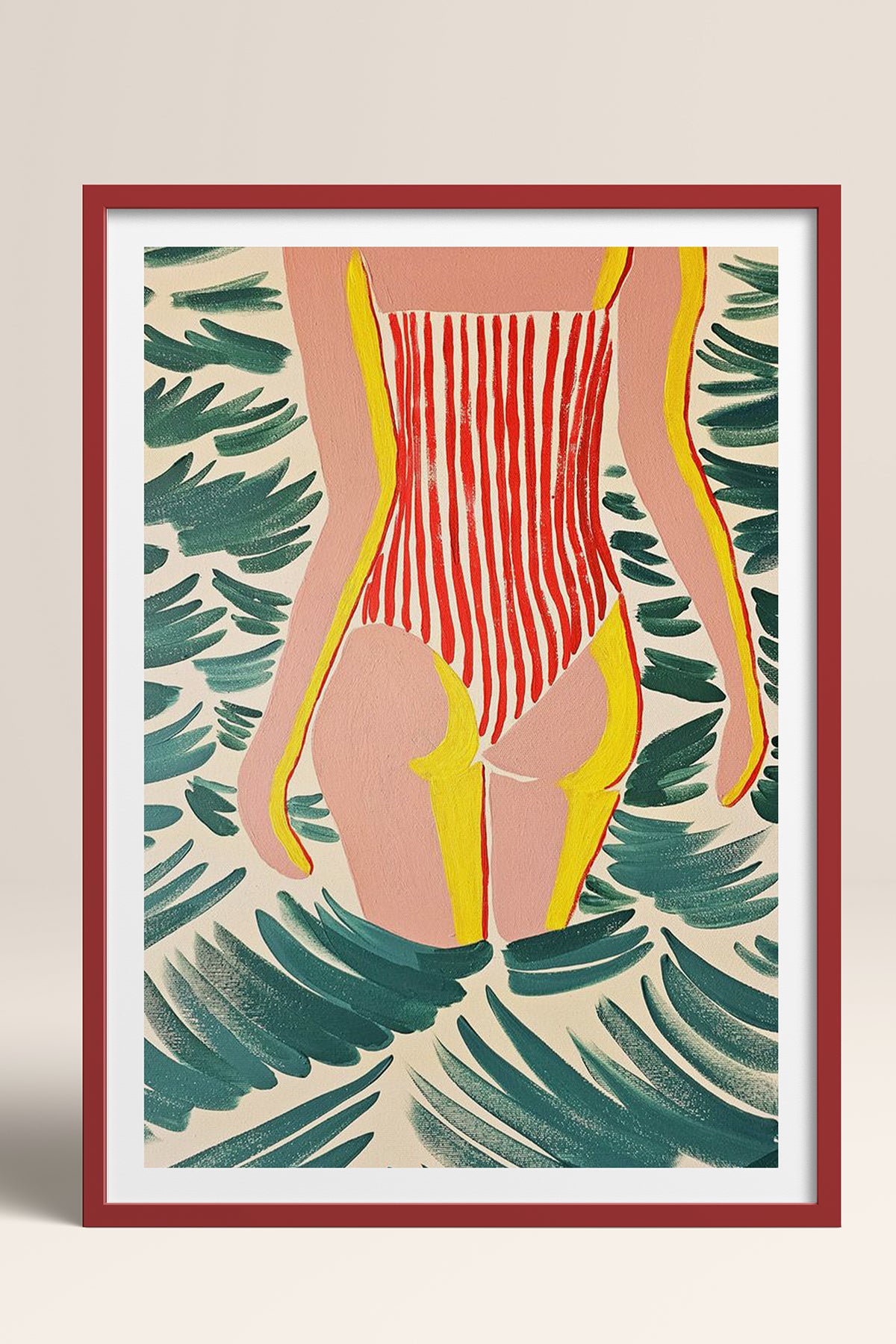 HOMEPACK Ahşap Çerçeveli Tablo Çerçeveli Poster Sanatsal Modern Duvar Dekoru TK-1072