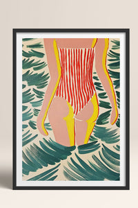 HOMEPACK Ahşap Çerçeveli Tablo Çerçeveli Poster Sanatsal Modern Duvar Dekoru TK-1072