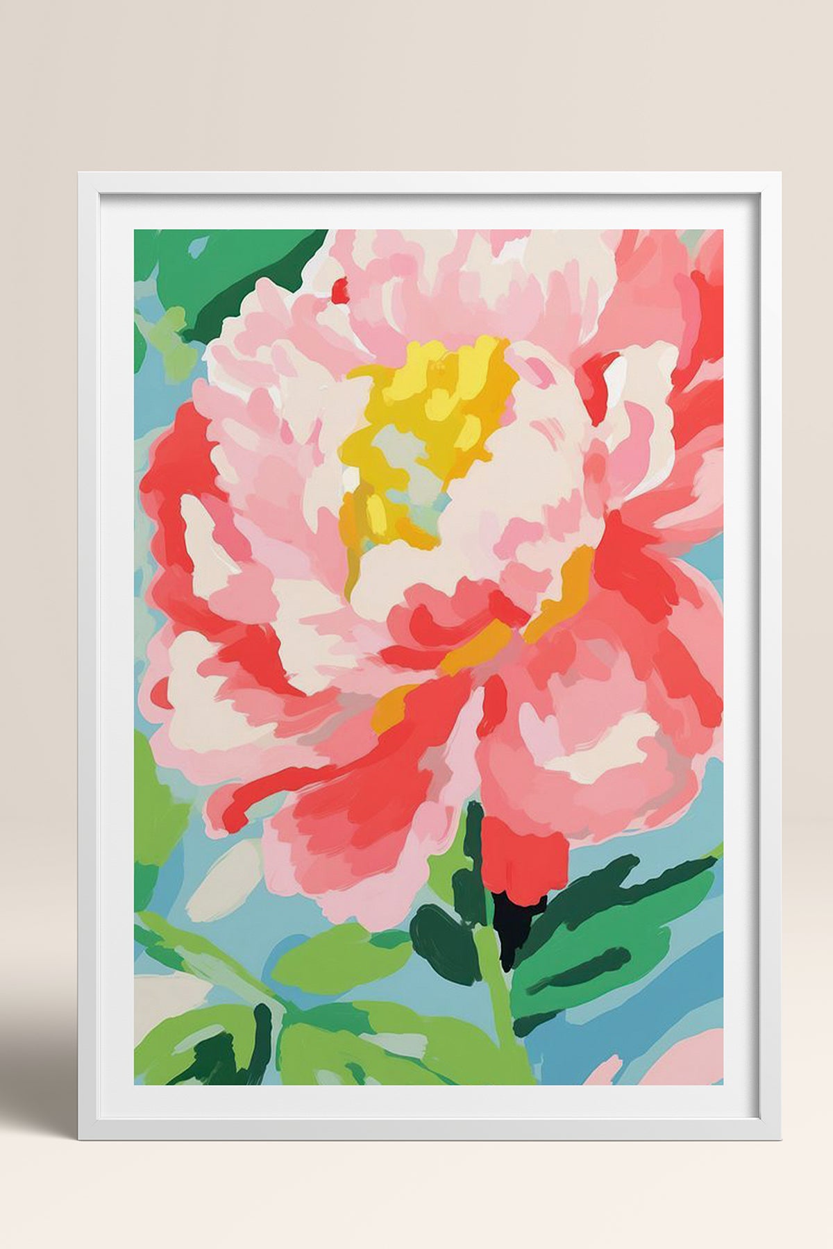 HOMEPACK Ahşap Çerçeveli Tablo Çerçeveli Poster Sanatsal Modern Duvar Dekoru TK-1074
