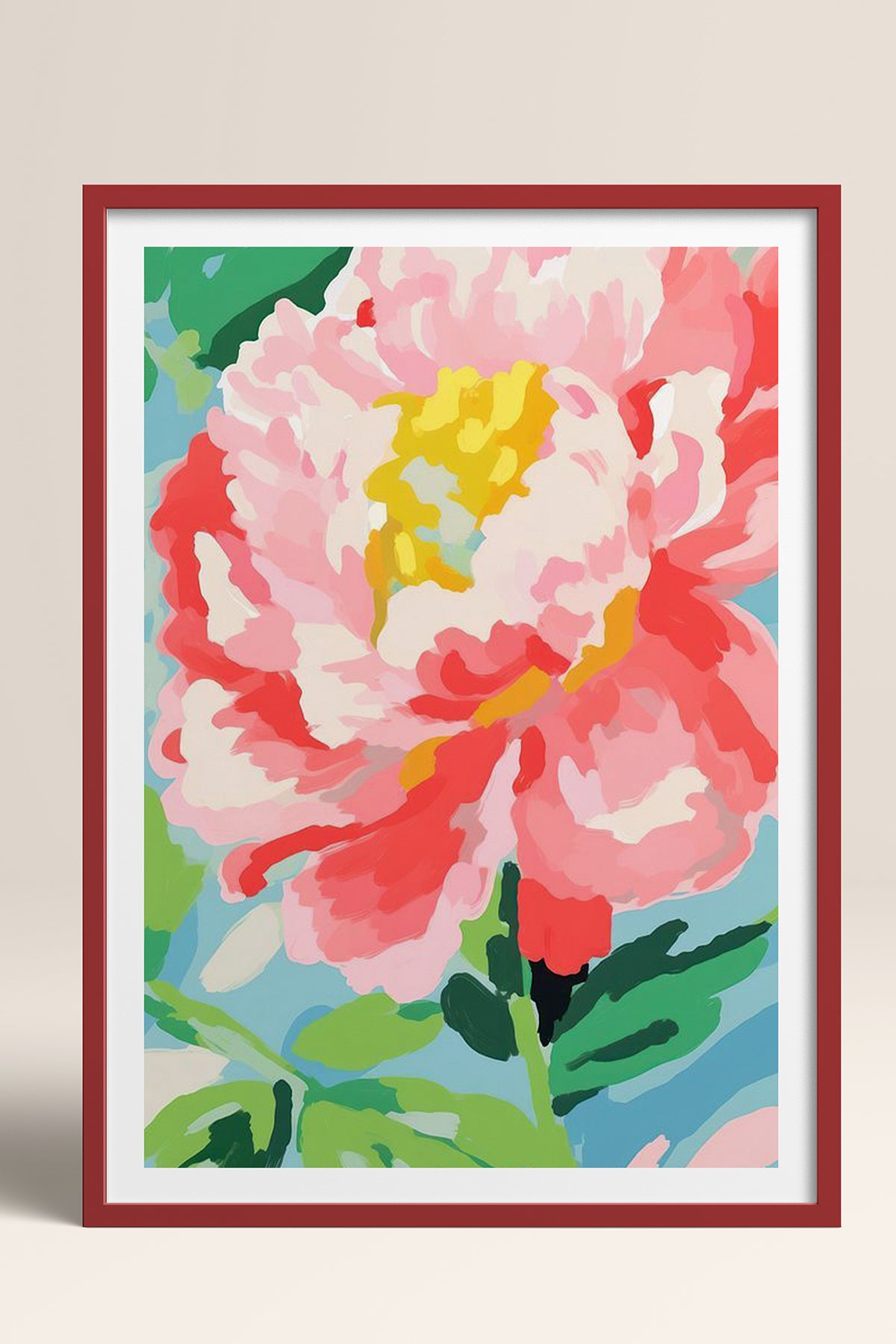 HOMEPACK Ahşap Çerçeveli Tablo Çerçeveli Poster Sanatsal Modern Duvar Dekoru TK-1074