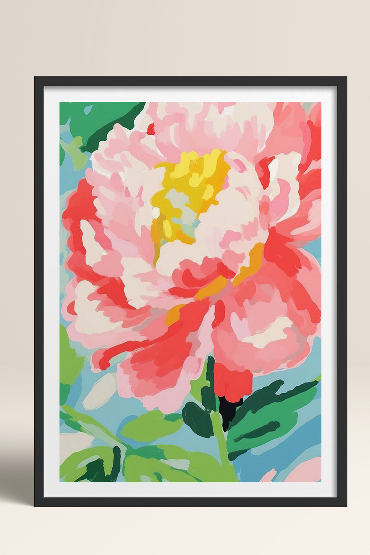 HOMEPACK Ahşap Çerçeveli Tablo Çerçeveli Poster Sanatsal Modern Duvar Dekoru TK-1074