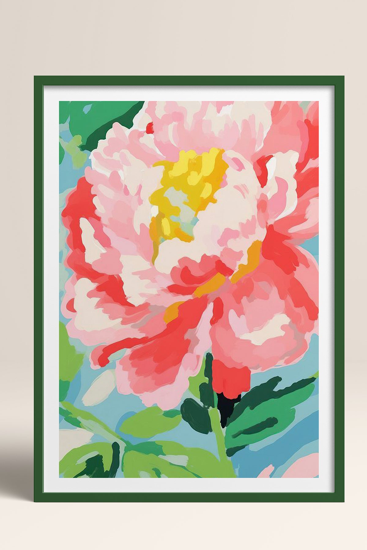 HOMEPACK Ahşap Çerçeveli Tablo Çerçeveli Poster Sanatsal Modern Duvar Dekoru TK-1074