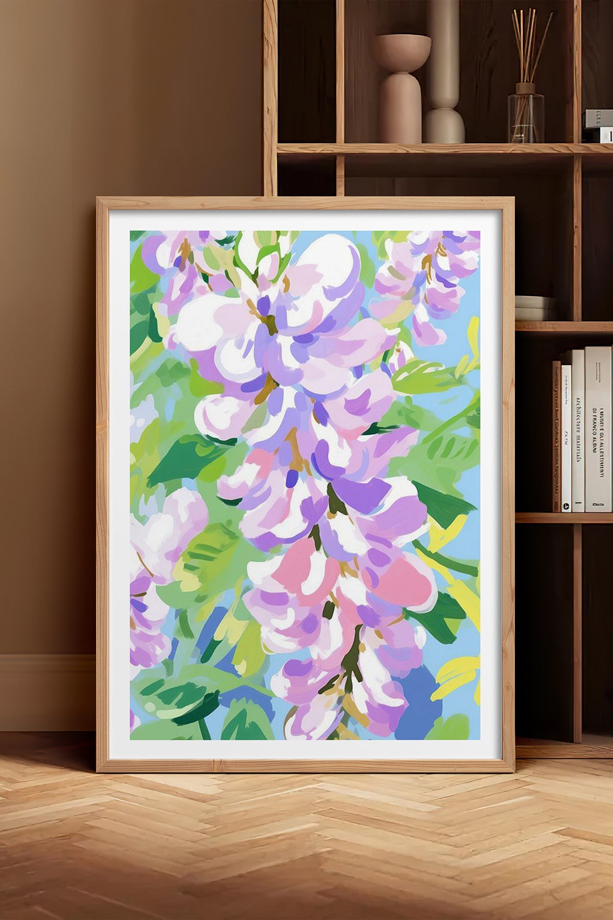 HOMEPACK Ahşap Çerçeveli Tablo Çerçeveli Poster Sanatsal Modern Duvar Dekoru TK-1075