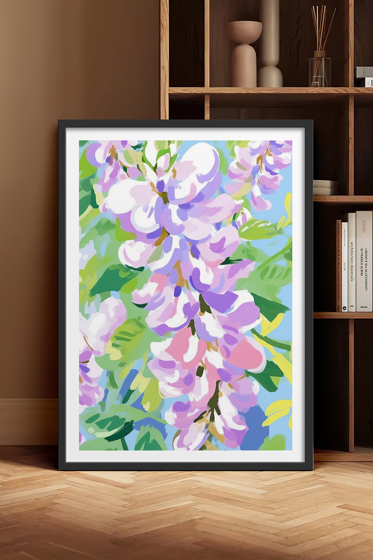 HOMEPACK Ahşap Çerçeveli Tablo Çerçeveli Poster Sanatsal Modern Duvar Dekoru TK-1075