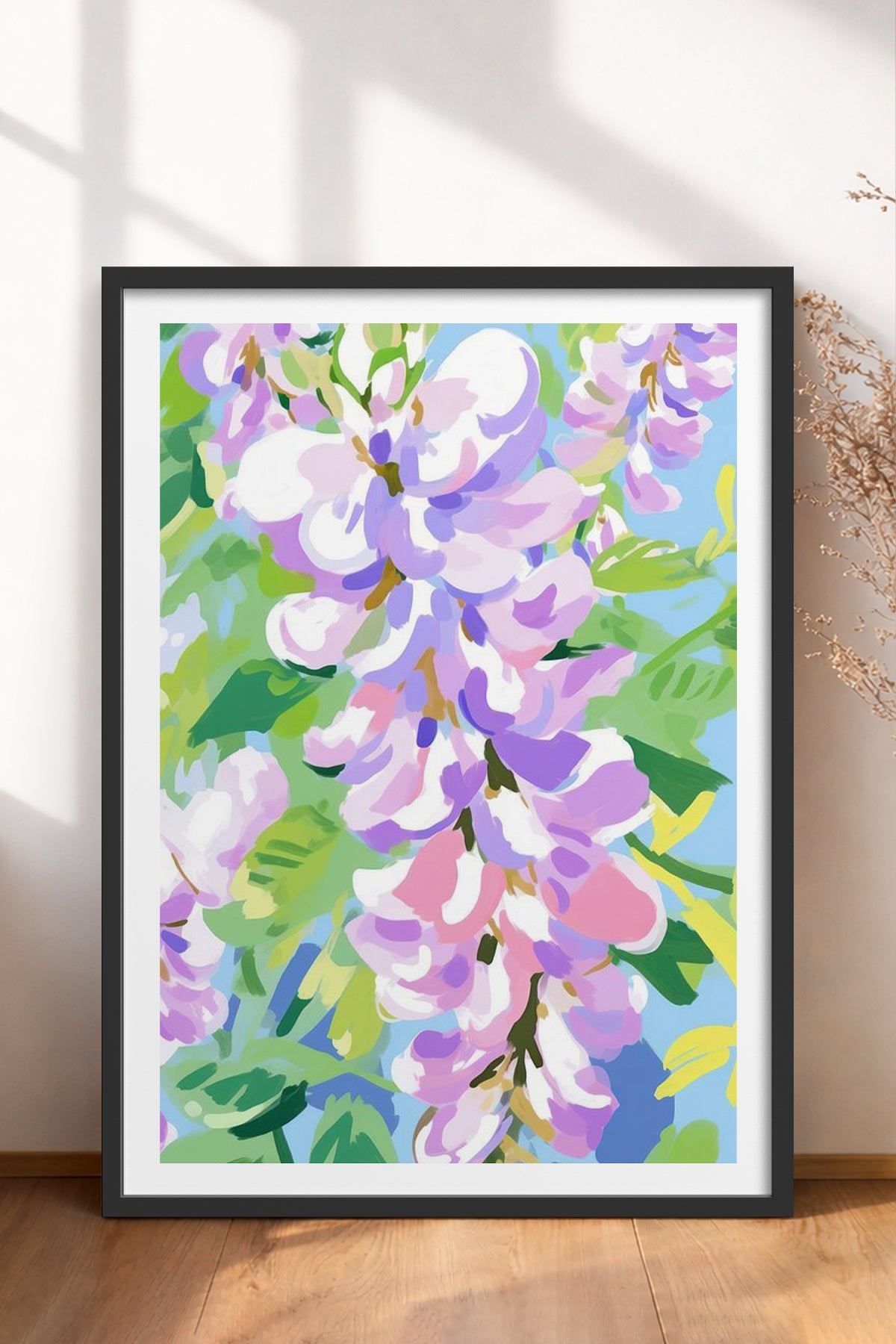HOMEPACK Ahşap Çerçeveli Tablo Çerçeveli Poster Sanatsal Modern Duvar Dekoru TK-1075