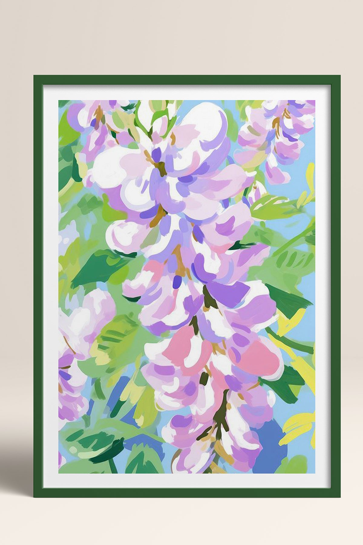 HOMEPACK Ahşap Çerçeveli Tablo Çerçeveli Poster Sanatsal Modern Duvar Dekoru TK-1075