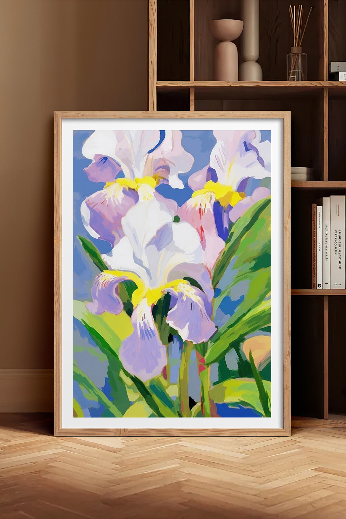 HOMEPACK Ahşap Çerçeveli Tablo Çerçeveli Poster Sanatsal Modern Duvar Dekoru TK-1076