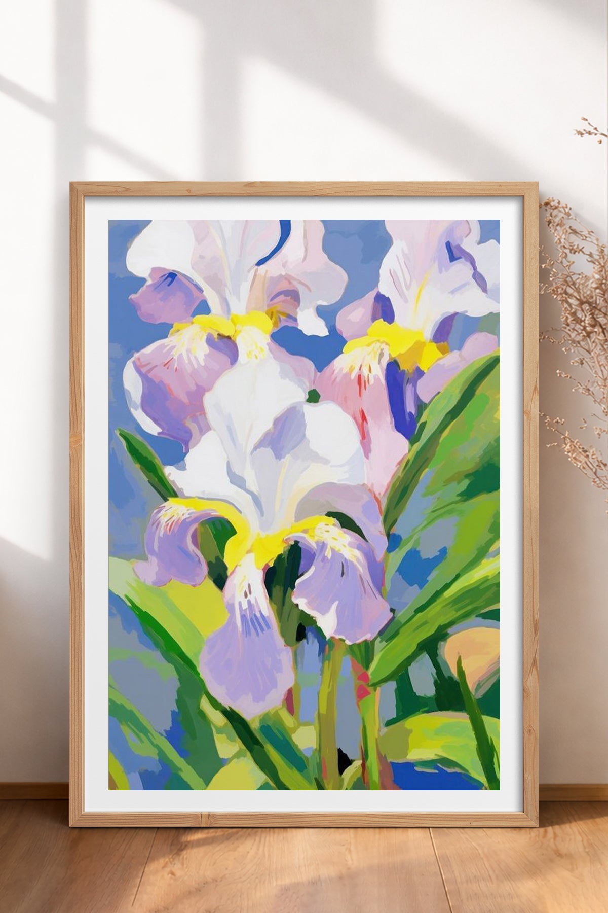 HOMEPACK Ahşap Çerçeveli Tablo Çerçeveli Poster Sanatsal Modern Duvar Dekoru TK-1076