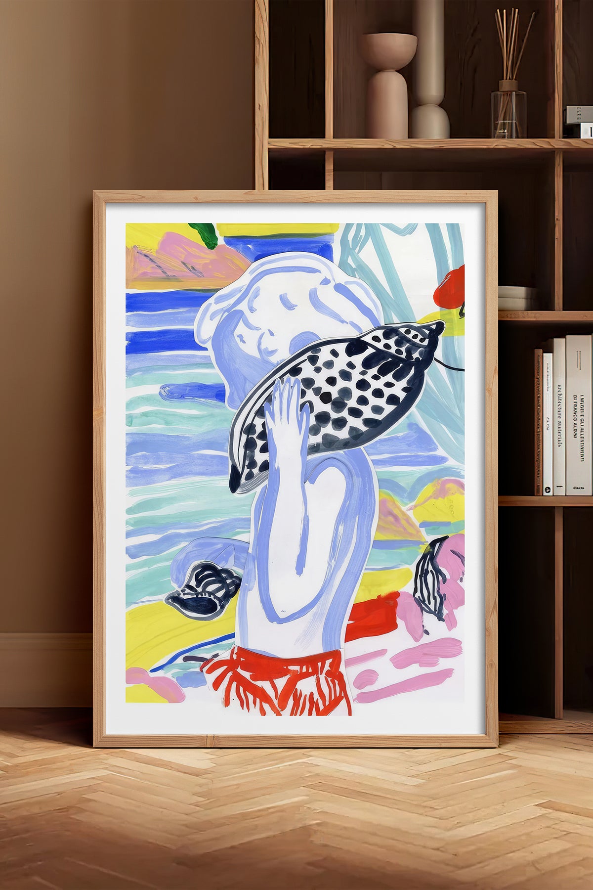 HOMEPACK Ahşap Çerçeveli Tablo Çerçeveli Poster Sanatsal Modern Duvar Dekoru TK-1077