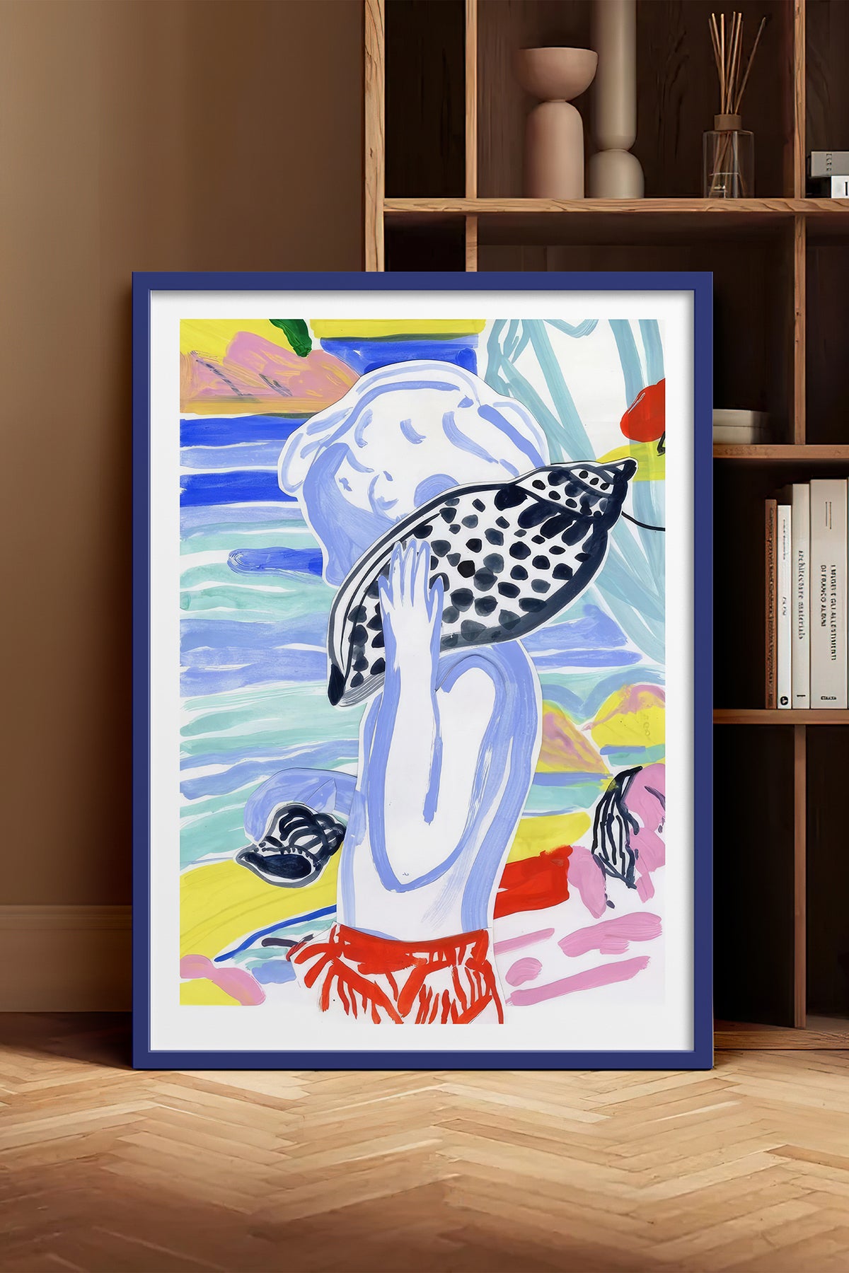 HOMEPACK Ahşap Çerçeveli Tablo Çerçeveli Poster Sanatsal Modern Duvar Dekoru TK-1077