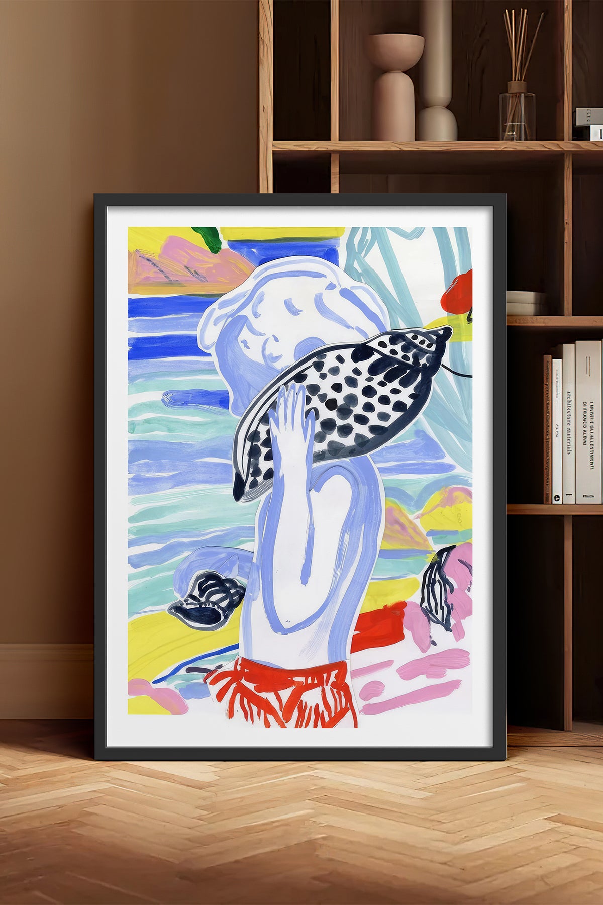 HOMEPACK Ahşap Çerçeveli Tablo Çerçeveli Poster Sanatsal Modern Duvar Dekoru TK-1077