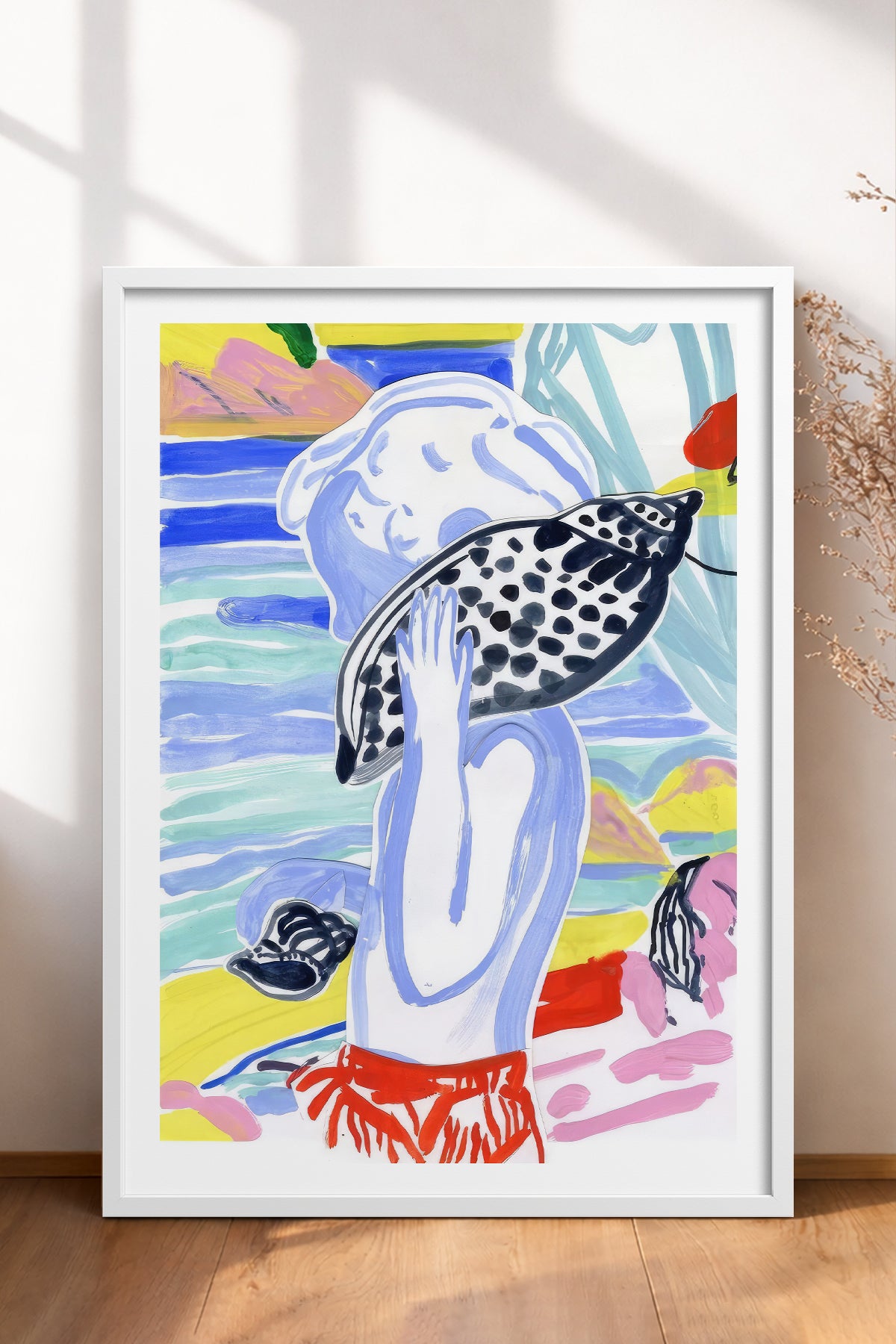 HOMEPACK Ahşap Çerçeveli Tablo Çerçeveli Poster Sanatsal Modern Duvar Dekoru TK-1077