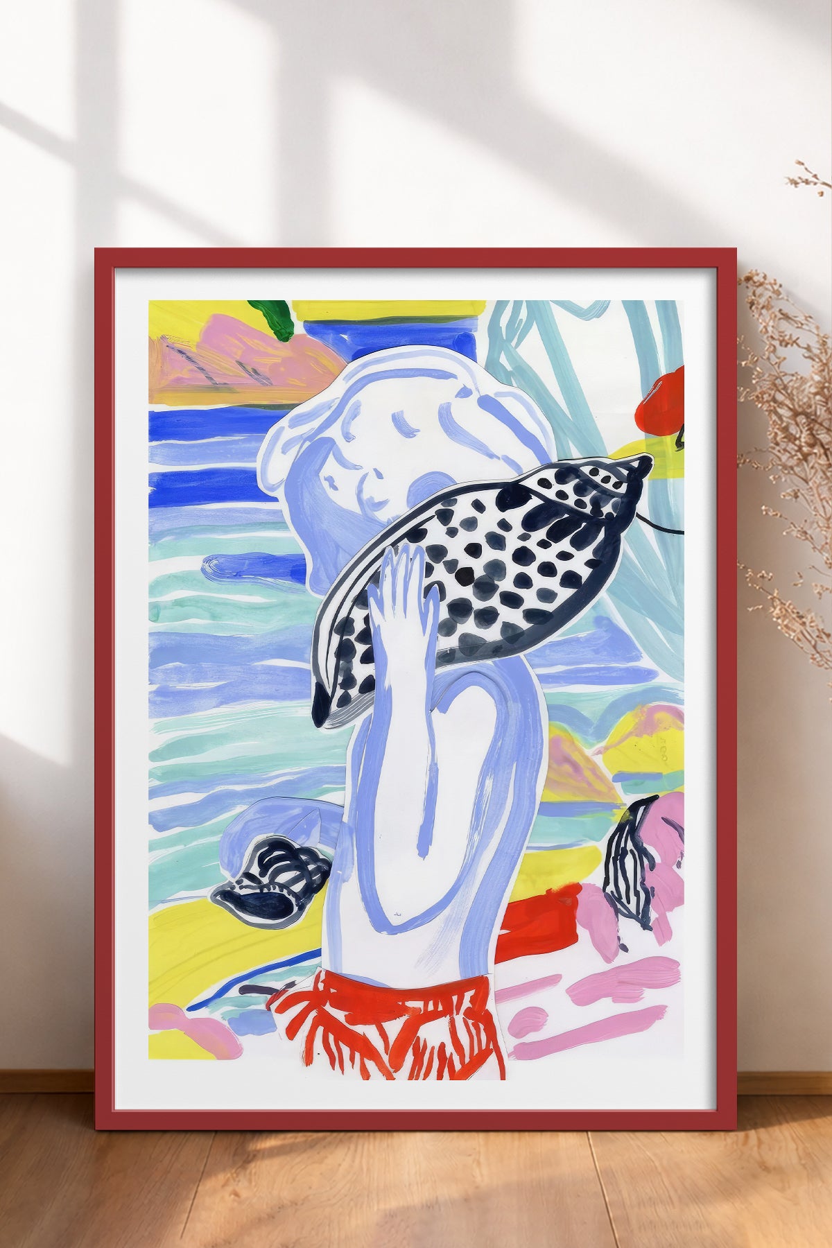 HOMEPACK Ahşap Çerçeveli Tablo Çerçeveli Poster Sanatsal Modern Duvar Dekoru TK-1077