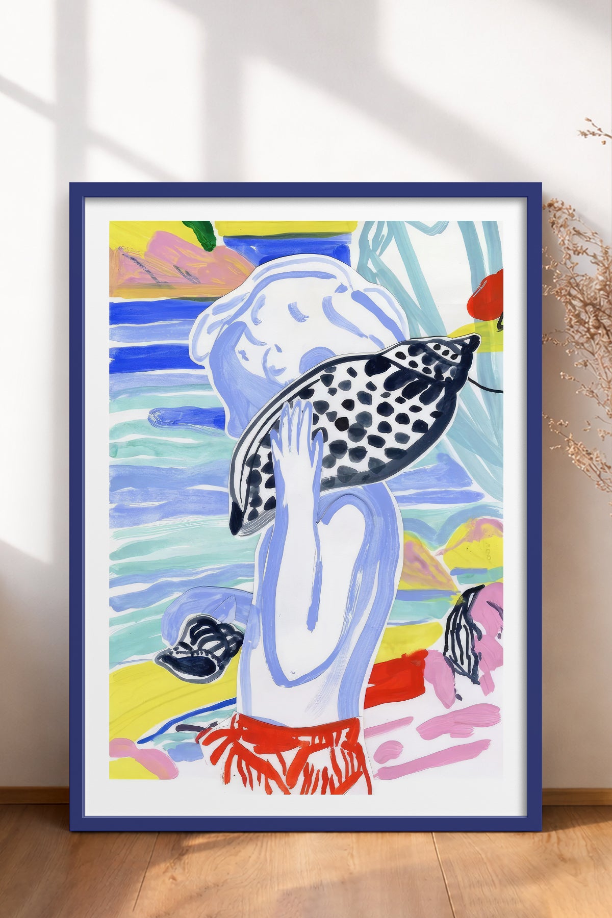 HOMEPACK Ahşap Çerçeveli Tablo Çerçeveli Poster Sanatsal Modern Duvar Dekoru TK-1077