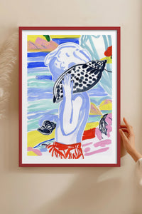 HOMEPACK Ahşap Çerçeveli Tablo Çerçeveli Poster Sanatsal Modern Duvar Dekoru TK-1077