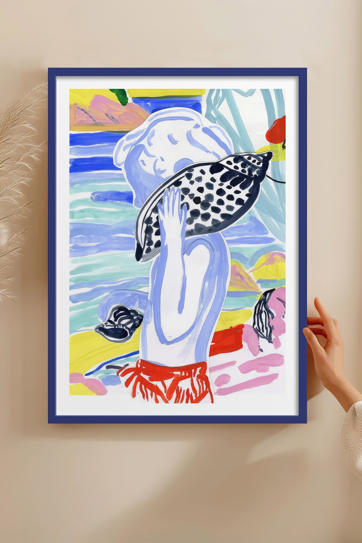 HOMEPACK Ahşap Çerçeveli Tablo Çerçeveli Poster Sanatsal Modern Duvar Dekoru TK-1077