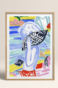 HOMEPACK Ahşap Çerçeveli Tablo Çerçeveli Poster Sanatsal Modern Duvar Dekoru TK-1077