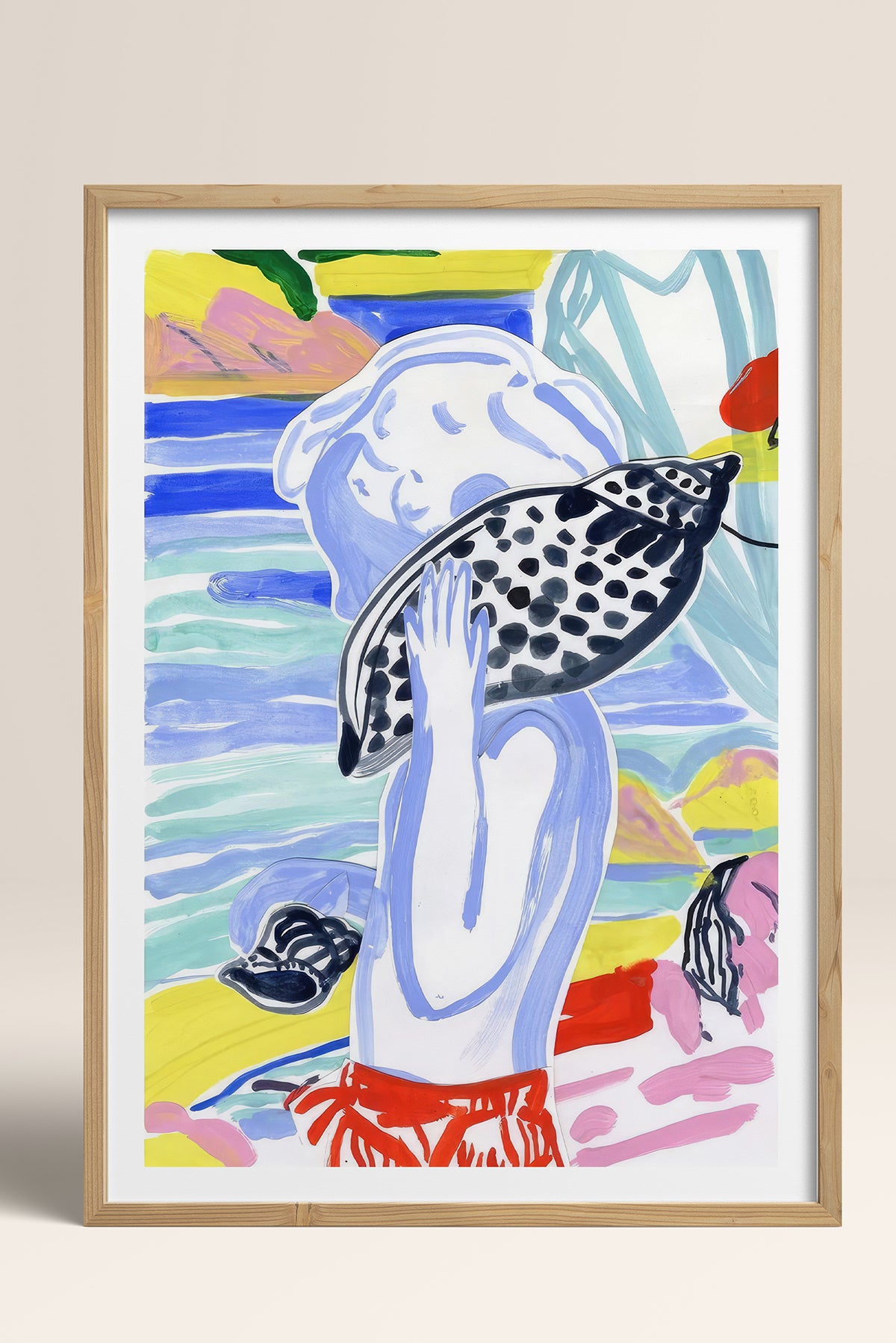 HOMEPACK Ahşap Çerçeveli Tablo Çerçeveli Poster Sanatsal Modern Duvar Dekoru TK-1077