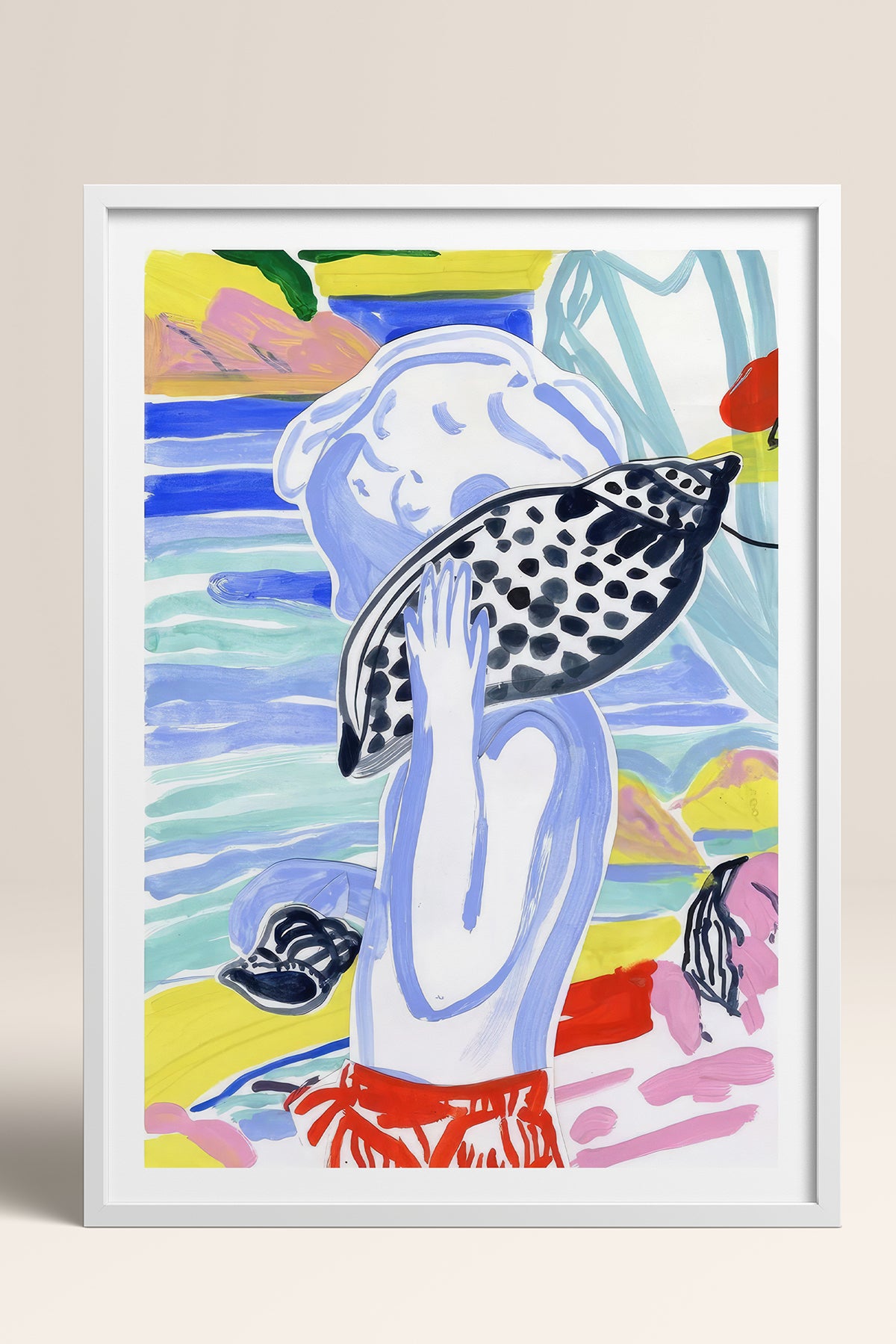 HOMEPACK Ahşap Çerçeveli Tablo Çerçeveli Poster Sanatsal Modern Duvar Dekoru TK-1077