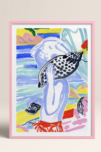 HOMEPACK Ahşap Çerçeveli Tablo Çerçeveli Poster Sanatsal Modern Duvar Dekoru TK-1077
