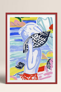 HOMEPACK Ahşap Çerçeveli Tablo Çerçeveli Poster Sanatsal Modern Duvar Dekoru TK-1077