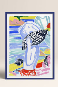 HOMEPACK Ahşap Çerçeveli Tablo Çerçeveli Poster Sanatsal Modern Duvar Dekoru TK-1077