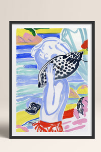 HOMEPACK Ahşap Çerçeveli Tablo Çerçeveli Poster Sanatsal Modern Duvar Dekoru TK-1077