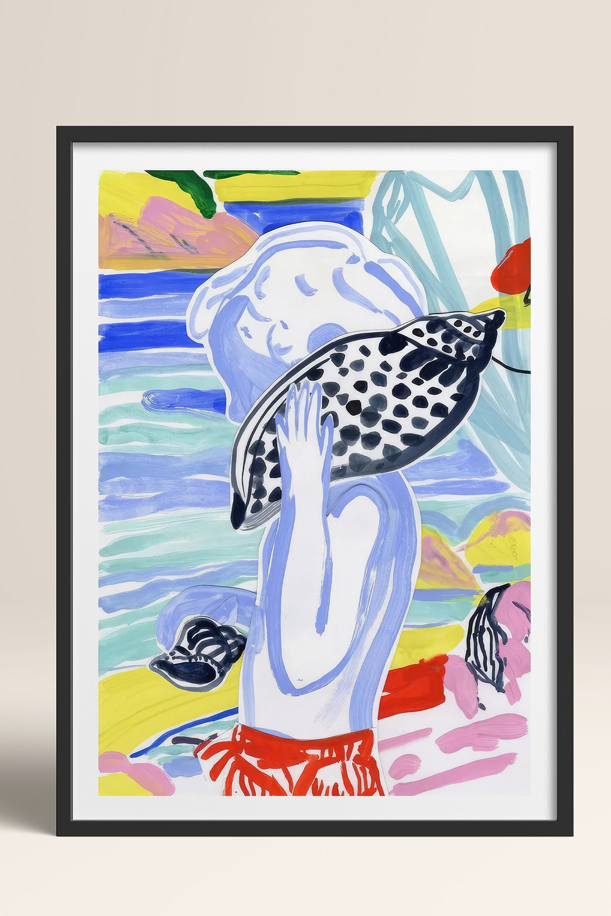 HOMEPACK Ahşap Çerçeveli Tablo Çerçeveli Poster Sanatsal Modern Duvar Dekoru TK-1077