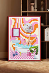 HOMEPACK Ahşap Çerçeveli Tablo Çerçeveli Poster Sanatsal Modern Duvar Dekoru TK-1078