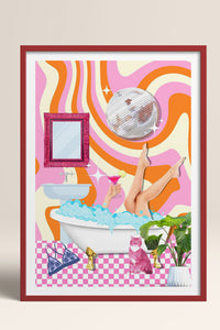 HOMEPACK Ahşap Çerçeveli Tablo Çerçeveli Poster Sanatsal Modern Duvar Dekoru TK-1078