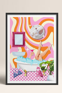 HOMEPACK Ahşap Çerçeveli Tablo Çerçeveli Poster Sanatsal Modern Duvar Dekoru TK-1078