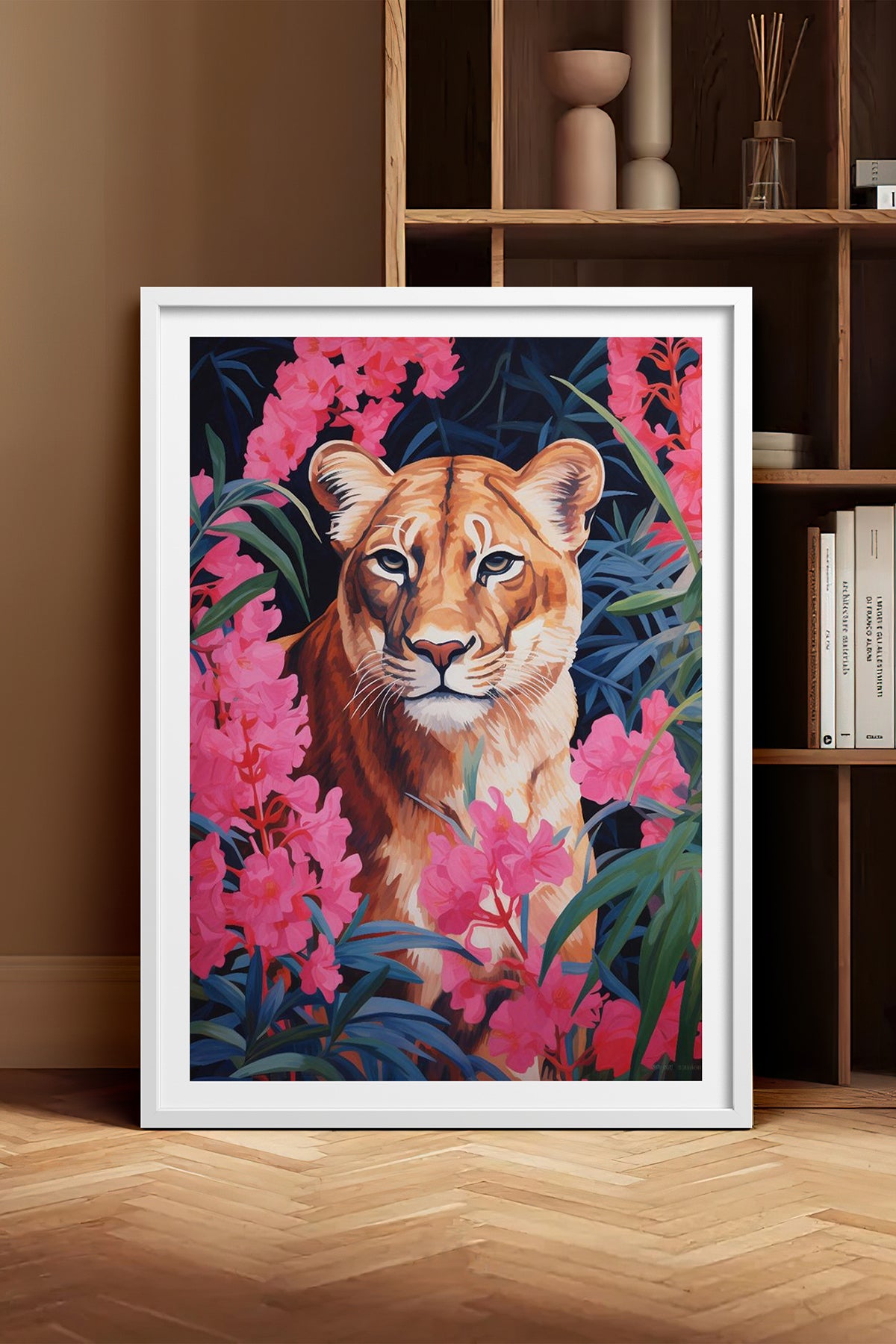 HOMEPACK Ahşap Çerçeveli Tablo Çerçeveli Poster Sanatsal Modern Duvar Dekoru TK-1079