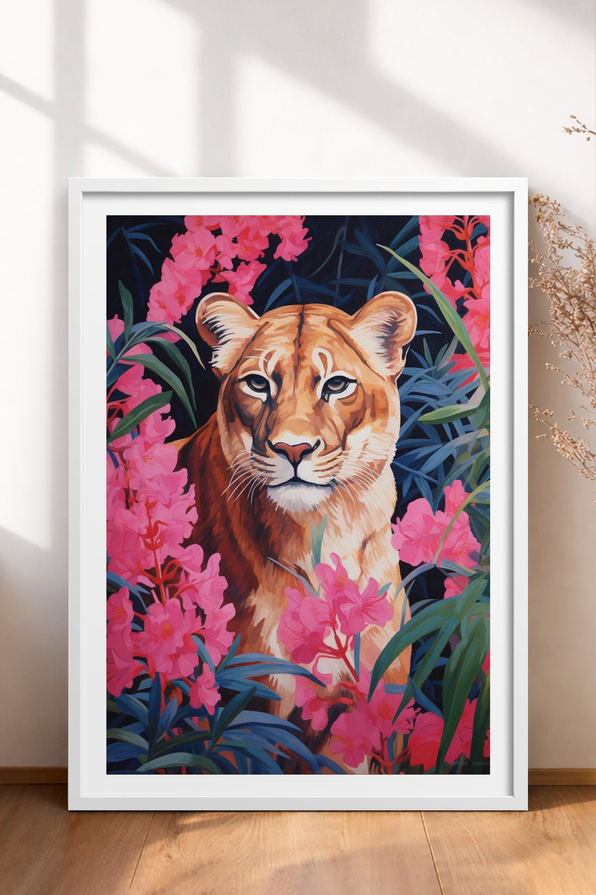 HOMEPACK Ahşap Çerçeveli Tablo Çerçeveli Poster Sanatsal Modern Duvar Dekoru TK-1079