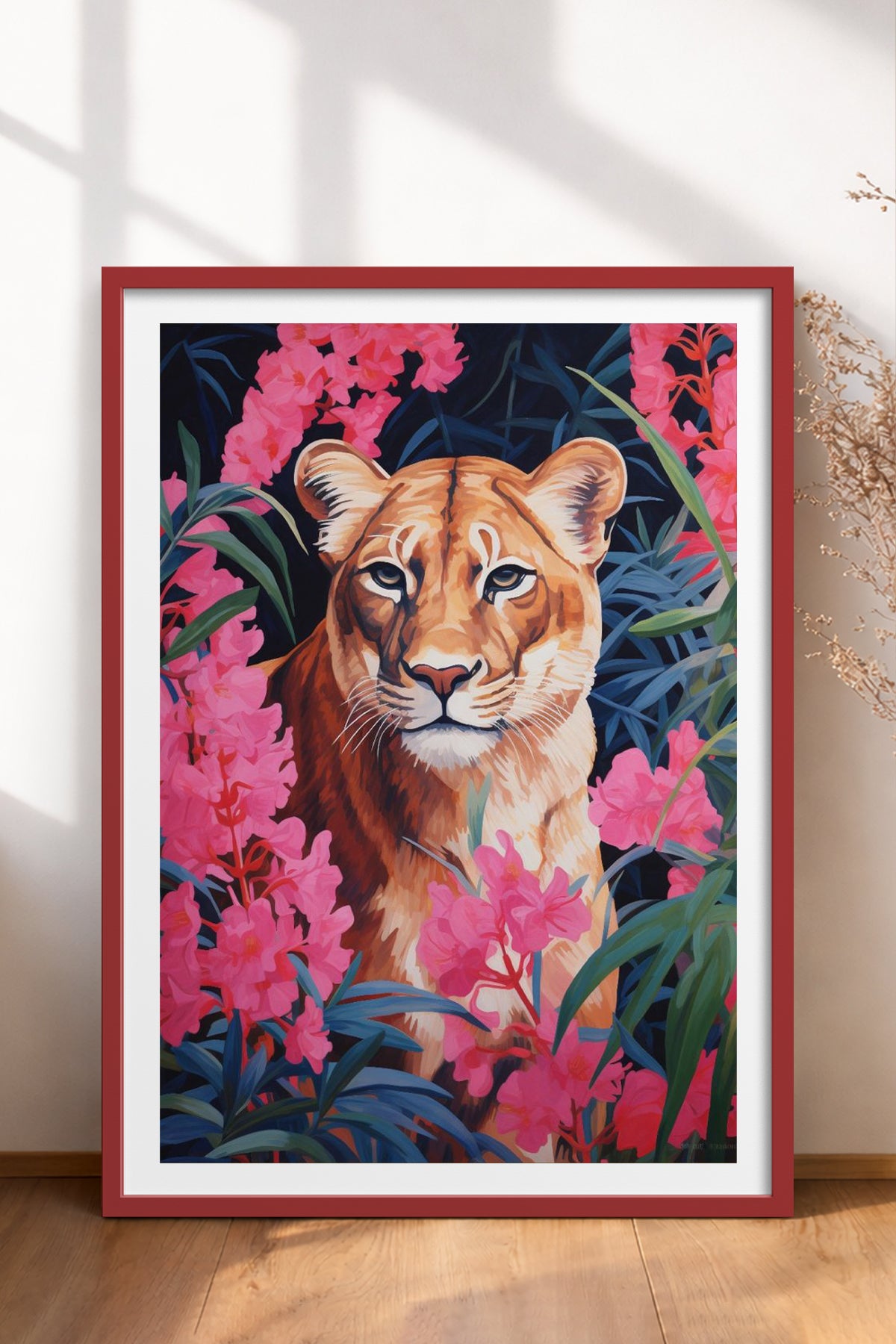 HOMEPACK Ahşap Çerçeveli Tablo Çerçeveli Poster Sanatsal Modern Duvar Dekoru TK-1079