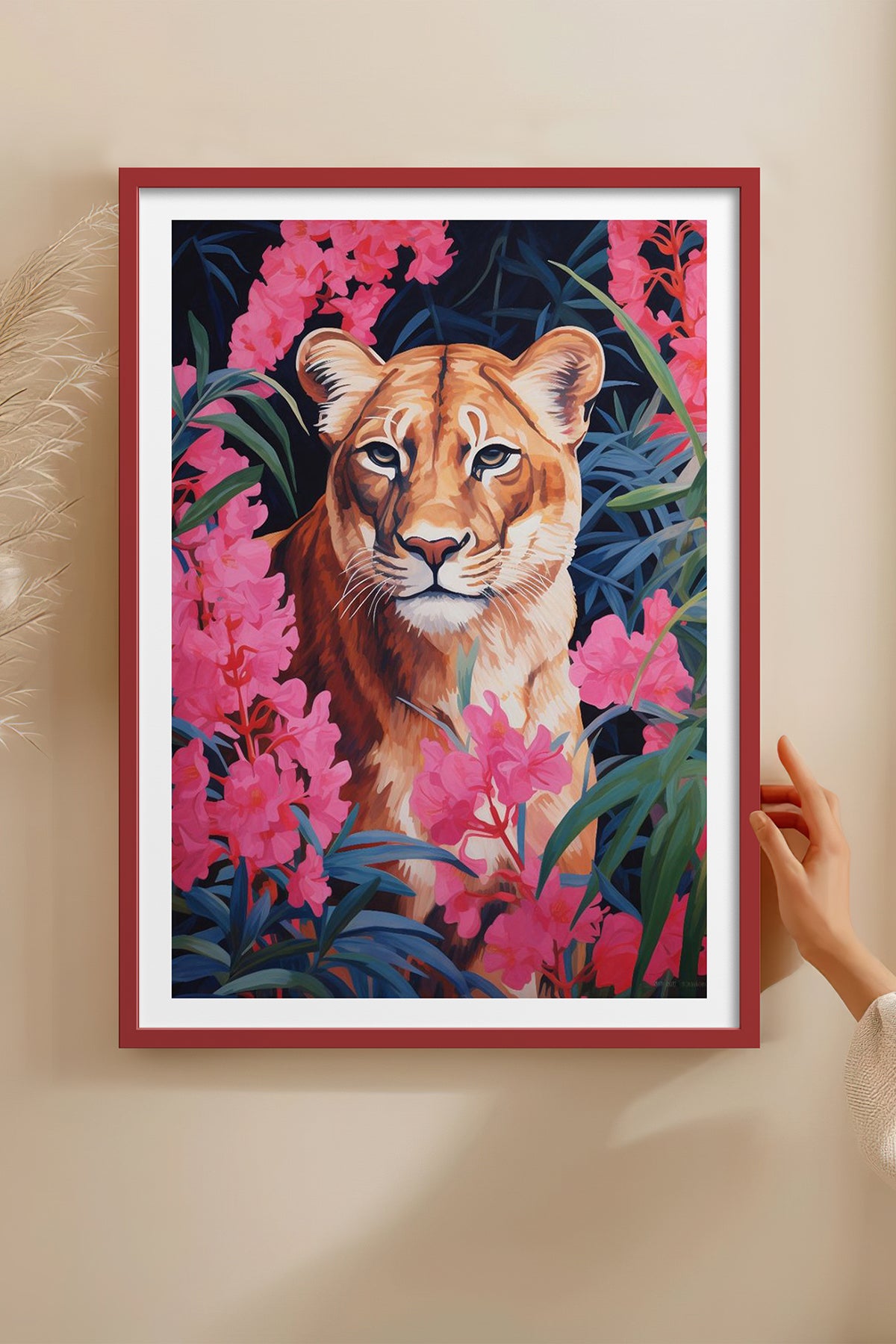 HOMEPACK Ahşap Çerçeveli Tablo Çerçeveli Poster Sanatsal Modern Duvar Dekoru TK-1079