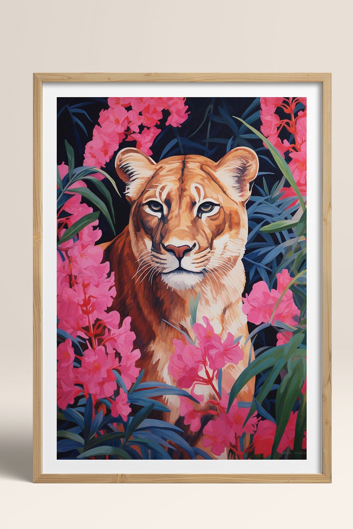 HOMEPACK Ahşap Çerçeveli Tablo Çerçeveli Poster Sanatsal Modern Duvar Dekoru TK-1079