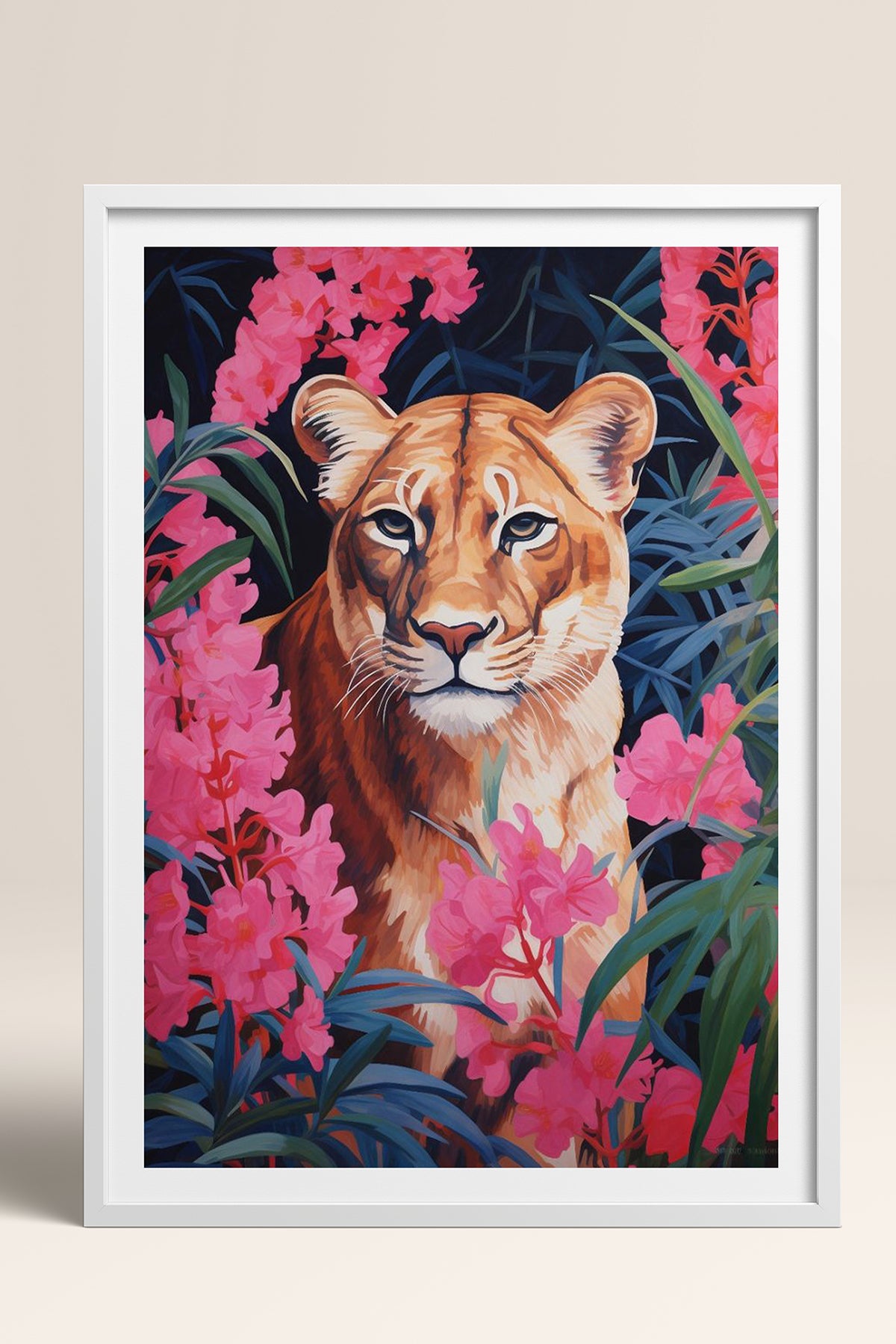 HOMEPACK Ahşap Çerçeveli Tablo Çerçeveli Poster Sanatsal Modern Duvar Dekoru TK-1079